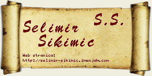 Selimir Sikimić vizit kartica